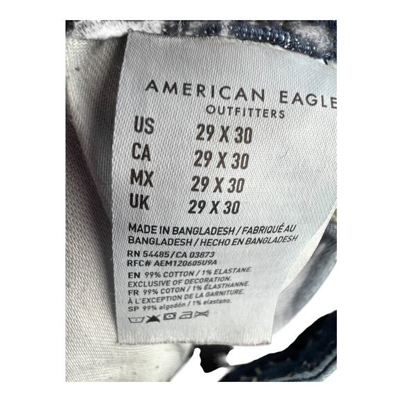 AE American Eagle Mens Jeans Original Bootcut 29x30 Basic Casual Denim Grunge - Picture 5 of 6